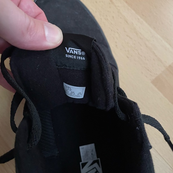 Vans ankle basketball size mens shoes all black size 13 - Picture 5 of 9